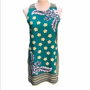 Zara print sleeveless shift dress SZ S